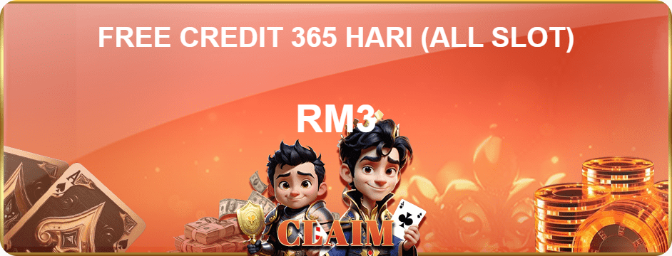 Alibaba66 - Free Credit 365 Hari (All Slot) RM3 - alibaba668