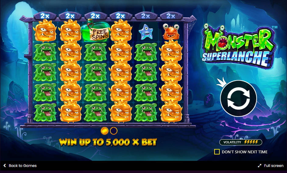 Monster Superlanche Slot - Interface - alibaba668