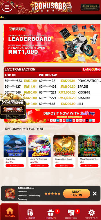 Bonus888 - Homepage - alibaba668